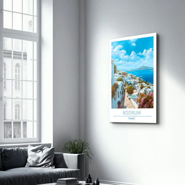 Bodrum Turkey-Travel Posters | Glass Wall Art - Image 2