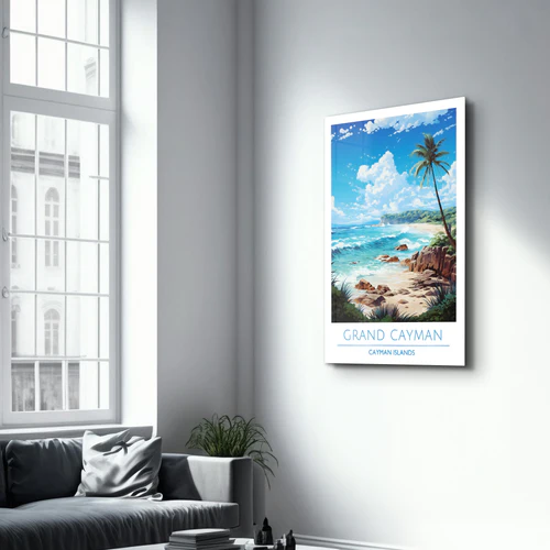 Grand Cayman Cayman Islands-Travel Posters | Glass Wall Art - Image 2