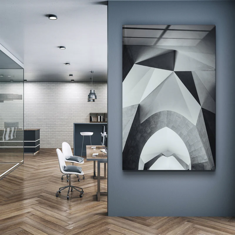 ・"Geometric Shapes"・Glass Wall Art - Image 3