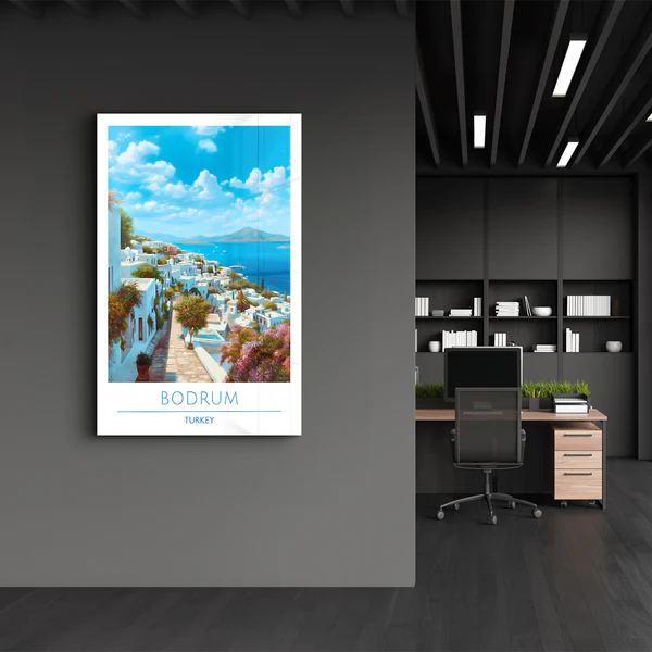Bodrum Turkey-Travel Posters | Glass Wall Art - Image 3