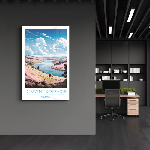 Derwent Reservoir England-Travel Posters | Glass Wall Art - Image 3