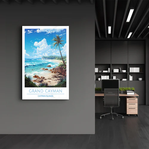 Grand Cayman Cayman Islands-Travel Posters | Glass Wall Art - Image 3