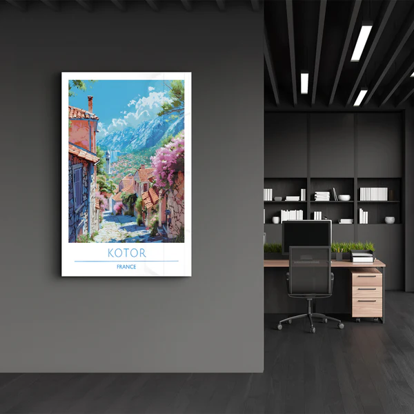 Kotor France-Travel Posters | Glass Wall Art - Image 3