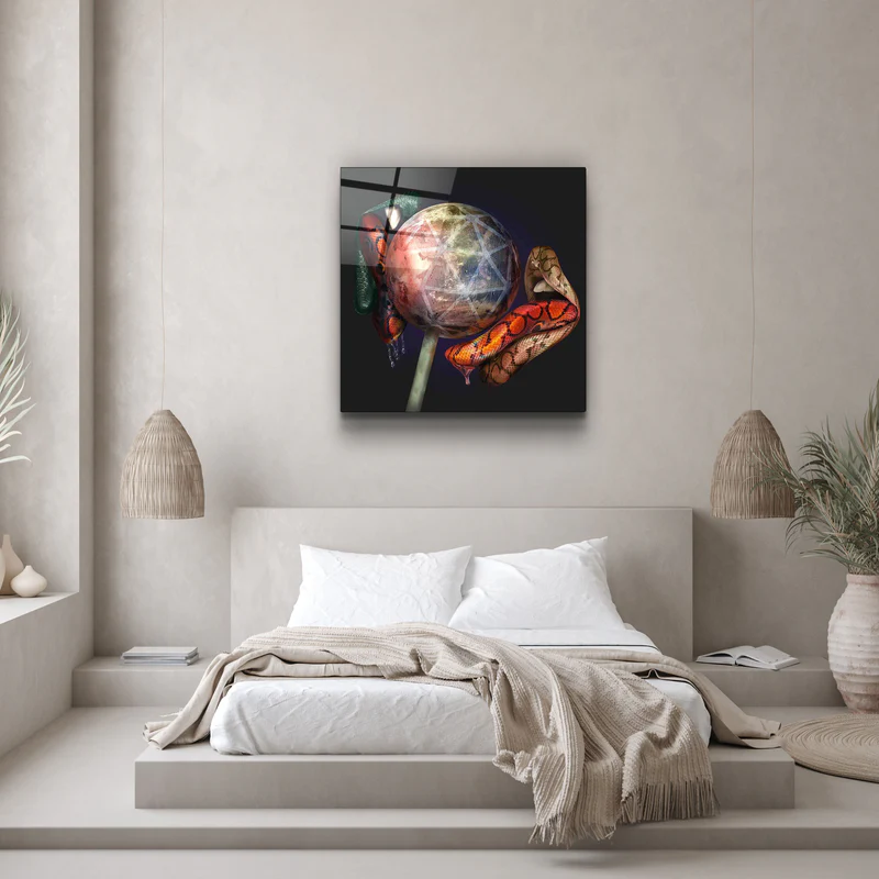 ・"Epoca Lips"・Designers Collection Glass Wall Art - Image 3