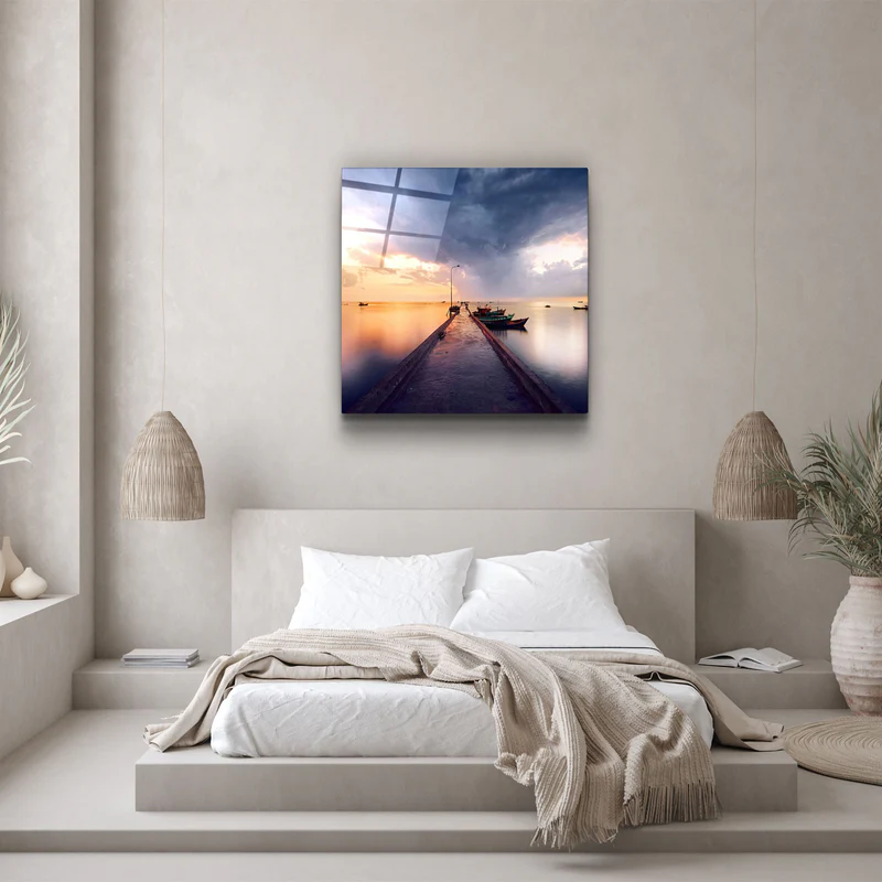 ・"Quay"・Glass Wall Art - Image 3