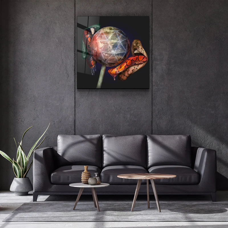・"Epoca Lips"・Designers Collection Glass Wall Art - Image 2