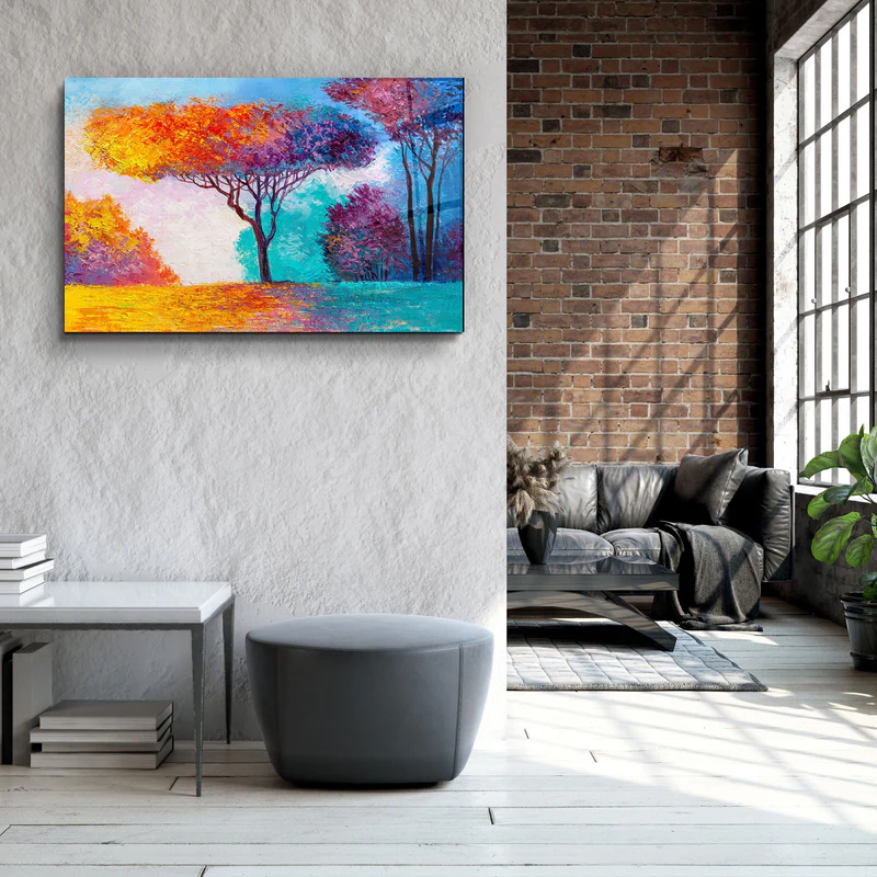 ・"Abstract City View"・Glass Wall Art - Image 2