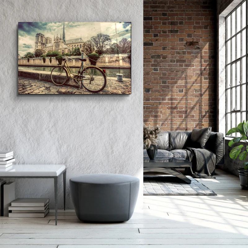 ・"Bicycle"・Glass Wall Art - Image 3