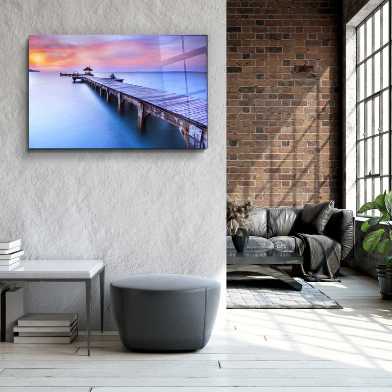 ・"Pier 3"・Glass Wall Art - Image 3