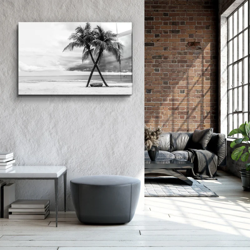 ・"Palm Trees"・Glass Wall Art - Image 3