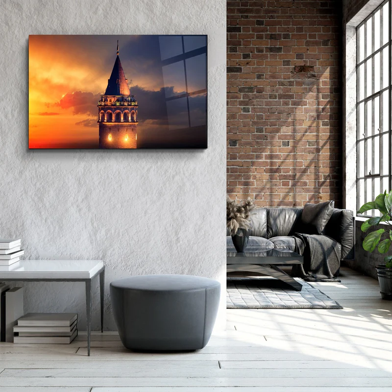 ・"Galata Tower"・Glass Wall Art - Image 3