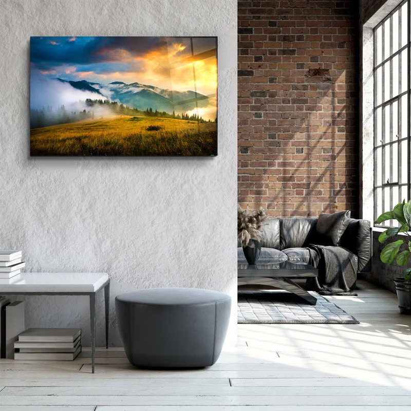 ・"Mountain"・Glass Wall Art - Image 3