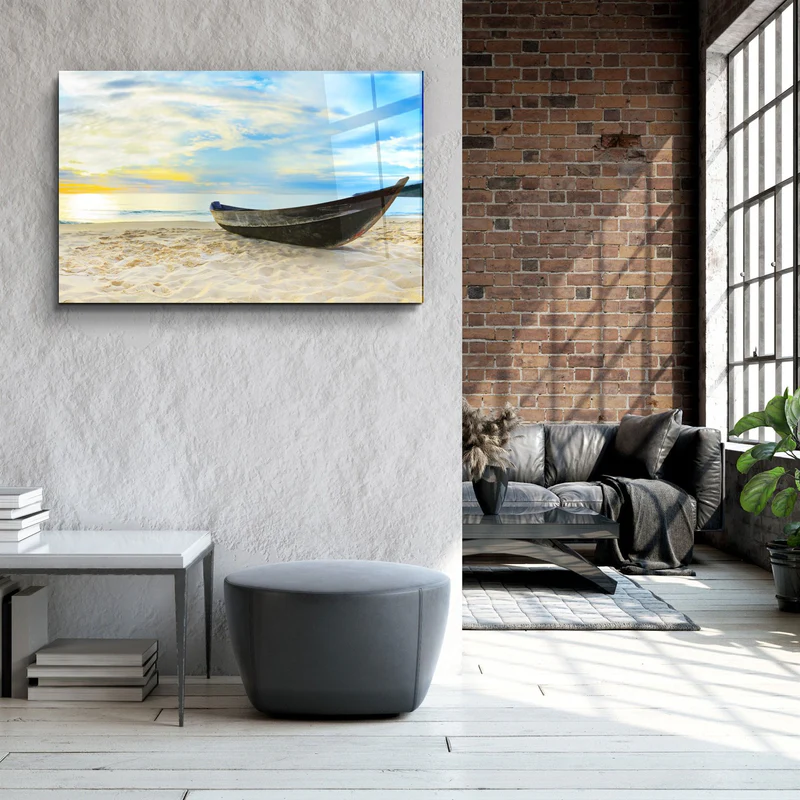 ・"SeaSide"・Glass Wall Art - Image 3