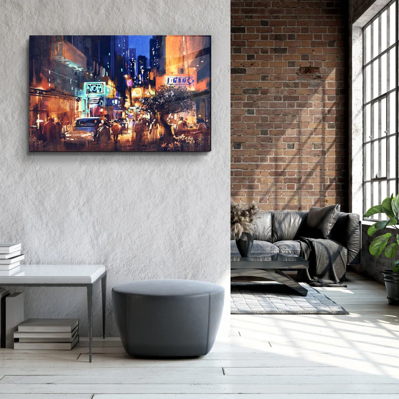 ・"The Street"・Glass Wall Art - Image 3