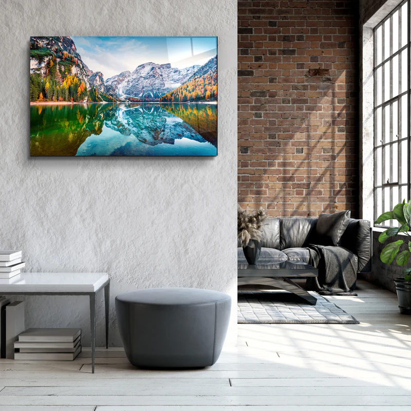 ・"Dolomite - Italy"・Glass Wall Art - Image 3