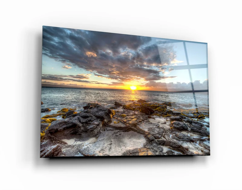 ・"Sea View"・Glass Wall Art