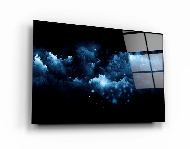 ・"Abstract Night View"・Glass Wall Art