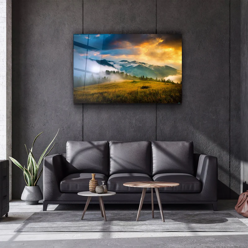 ・"Mountain"・Glass Wall Art - Image 2