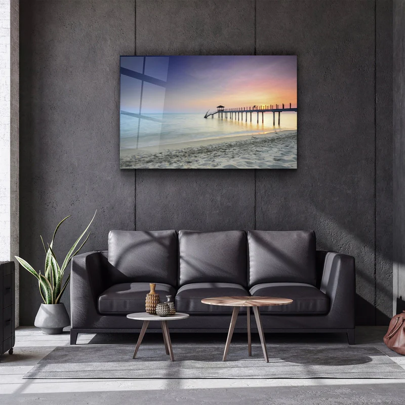 ・"Pier 8"・Glass Wall Art - Image 2