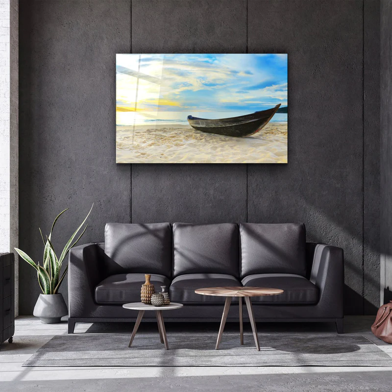 ・"SeaSide"・Glass Wall Art - Image 2