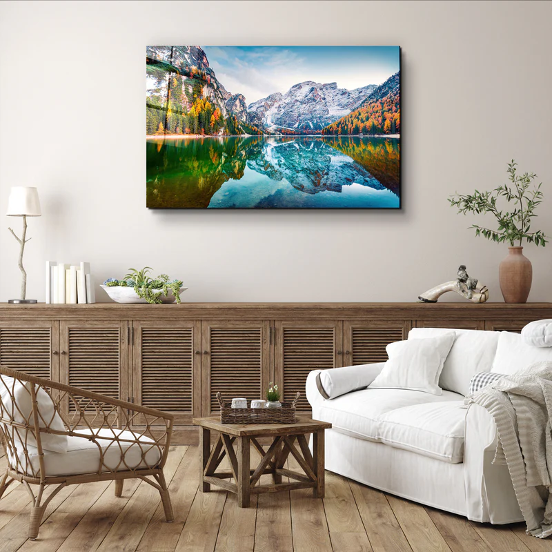 ・"Dolomite - Italy"・Glass Wall Art - Image 2