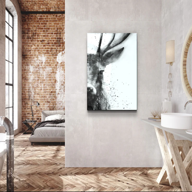 ・"Deer"・Glass Wall Art - Image 3