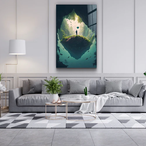 ・"In The Secret World"・Secret World Collection Glass Wall Art - Image 3