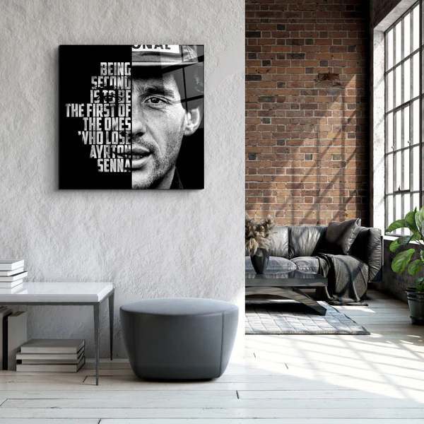 ・"Ayrton Senna"・Designers Collection Glass Wall Art - Image 2