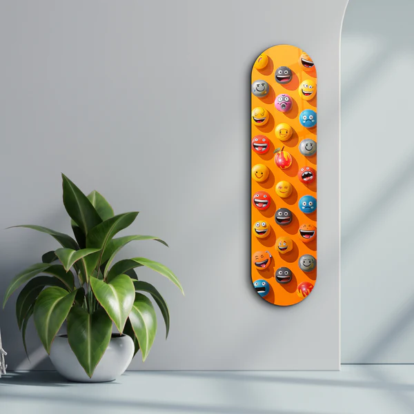 Lots of Smileys 3 | Glass Wall Art - Image 3