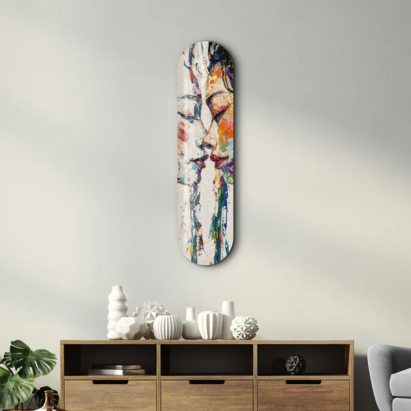 Two Girls | Glass Wall Art - Image 3