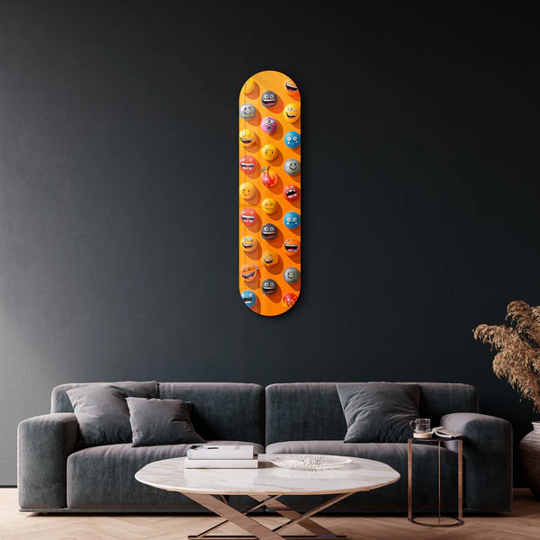 Lots of Smileys 3 | Glass Wall Art - Image 2
