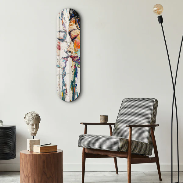 Two Girls | Glass Wall Art - Image 2