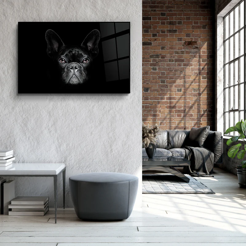 ・"The Pug"・Glass Wall Art - Image 3