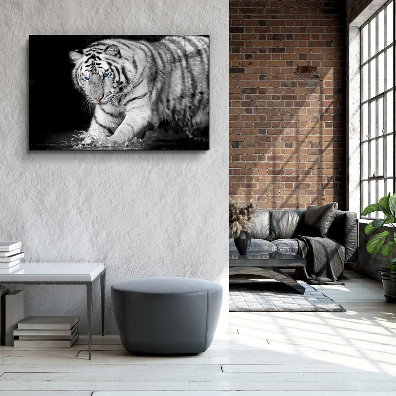 ・"Tiger 2"・Glass Wall Art - Image 3