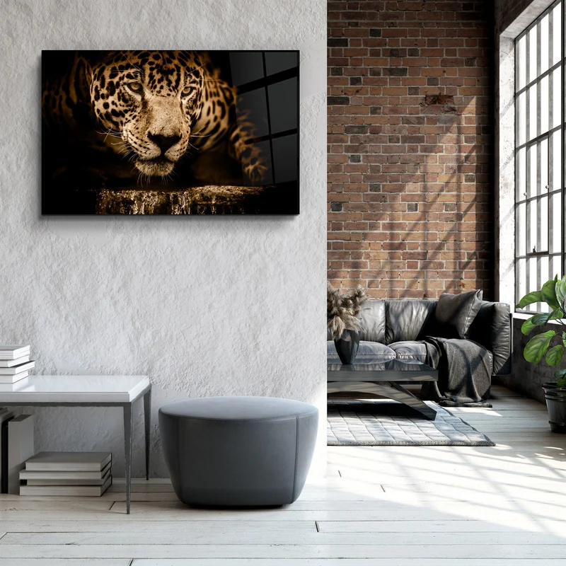 ・"Leopard"・Glass Wall Art - Image 2