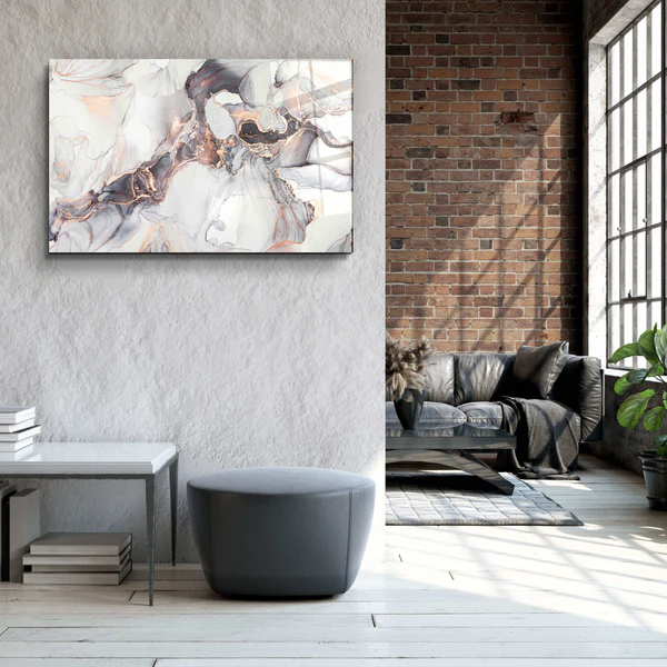 ・"Marble Collection H27"・Glass Wall Art