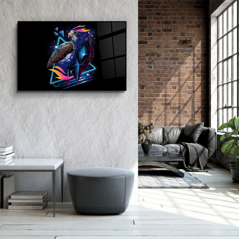 ・"Falcon Neo"・Glass Wall Art - Image 3