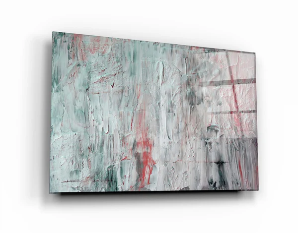 ・"Oil Painting Effect Abstract Pattern"・Glass Wall Art