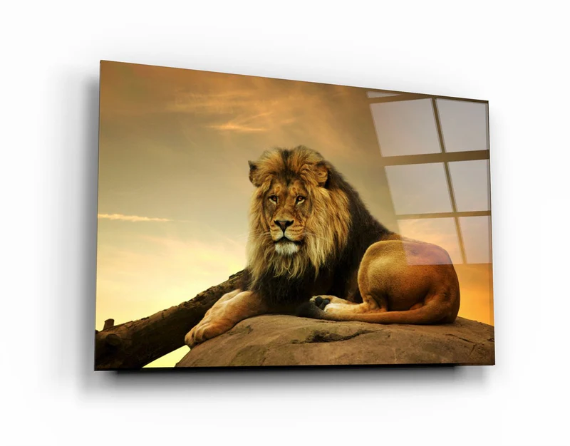・"Lion"・Glass Wall Art