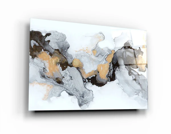 ・"Abstract Wave Pattern"・Glass Wall Art