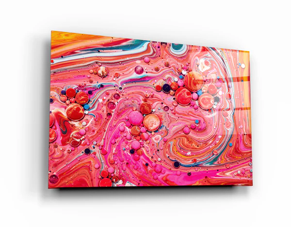 ・"Marble Galaxy 5"・Glass Wall Art