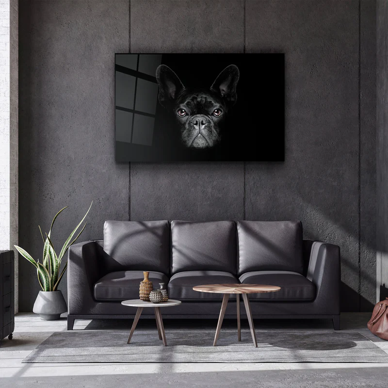 ・"The Pug"・Glass Wall Art - Image 2