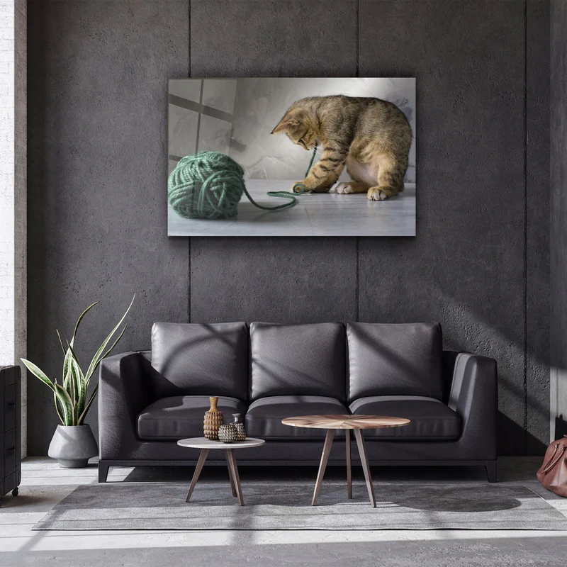 ・"Ball of Wool"・Glass Wall Art - Image 2