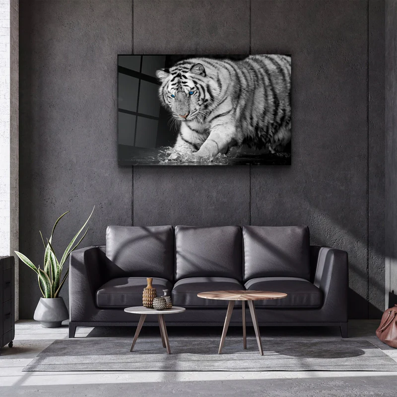 ・"Tiger 2"・Glass Wall Art - Image 2