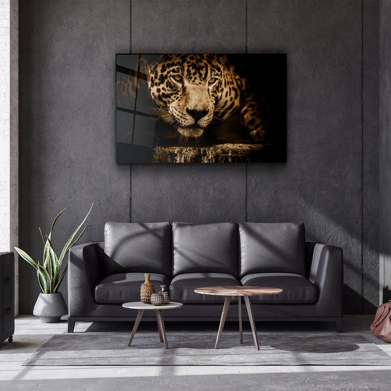・"Leopard"・Glass Wall Art - Image 3