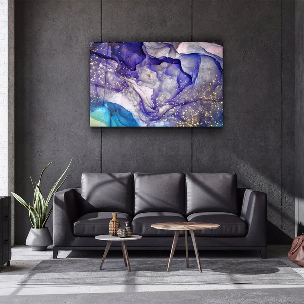 ・"Marble Design 4"・Glass Wall Art - Image 2