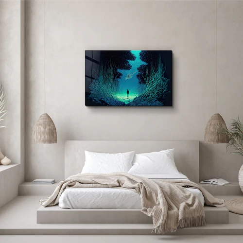 ・"Lost at Sea"・Secret World Collection Glass Wall Art - Image 2